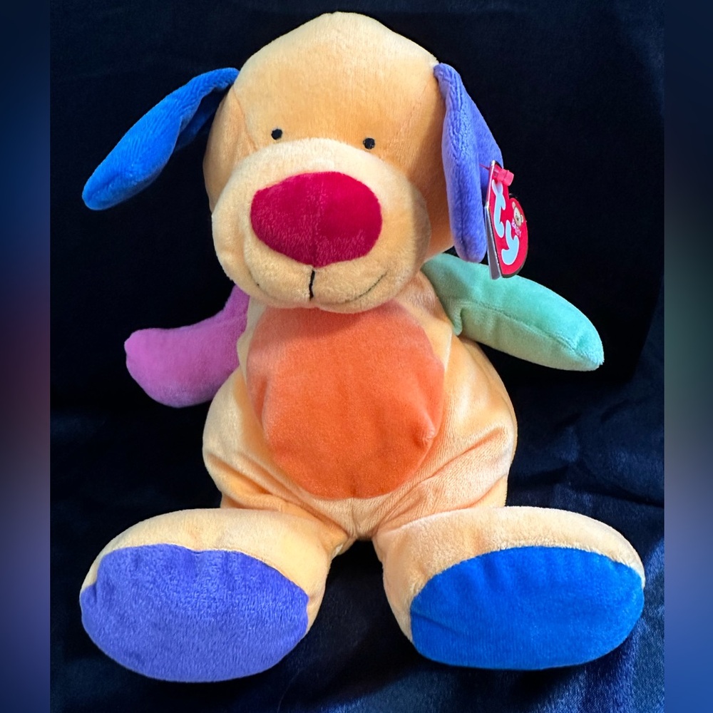 Ty Multicolor Plush Dog Toy - Picture 1 of 5
